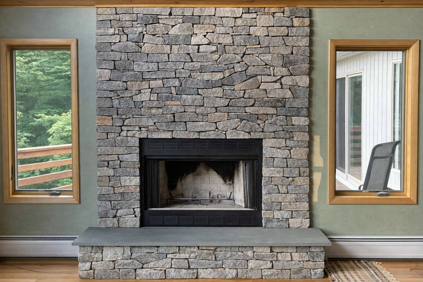 Fireplace installation